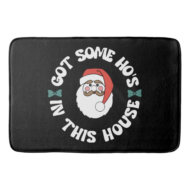 Kawaii Santa  Bath Mat (Front)