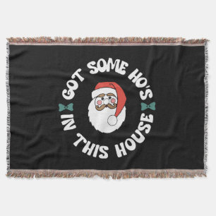 Kawaii Santa Throw Blanket