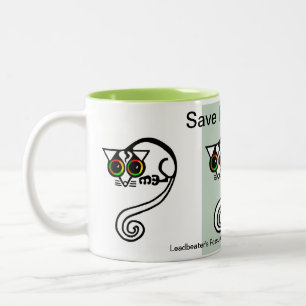 Kawaii- Save POSSUMS - Endangered - Australia Two-Tone Coffee Mug