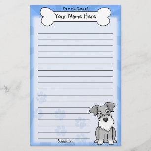 Kawaii Schnauzer Stationery