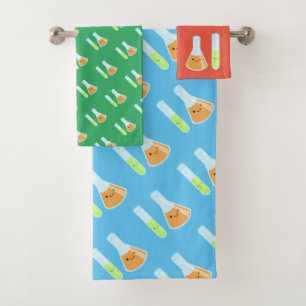 Kawaii Scientist Science Lab Bath Towel Set