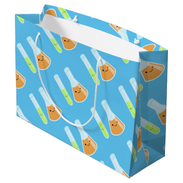 Kawaii Scientist Science Lab Large Gift Bag (Back Angled)