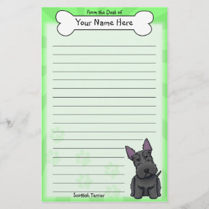 Kawaii Scottish Terrier Stationery
