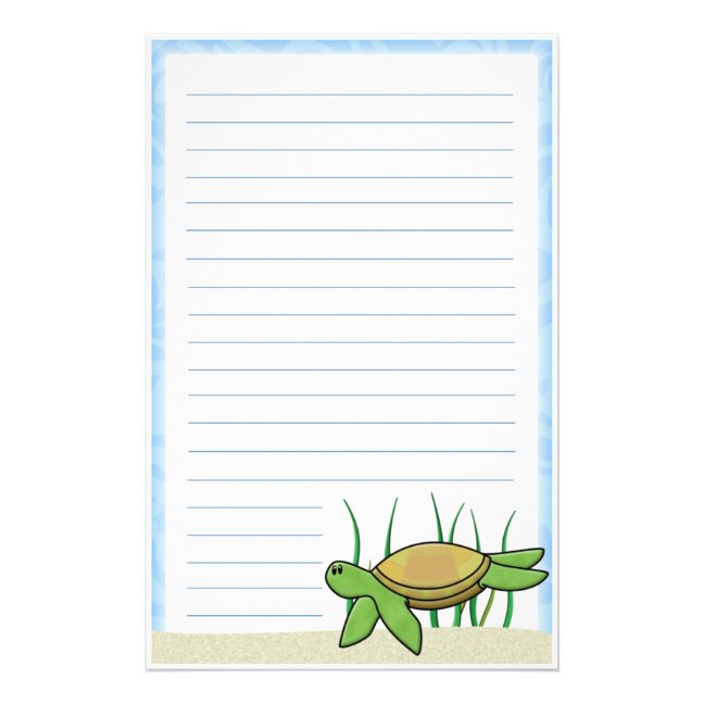 Turtle Custom Stationery, Turtle Stationery Templates