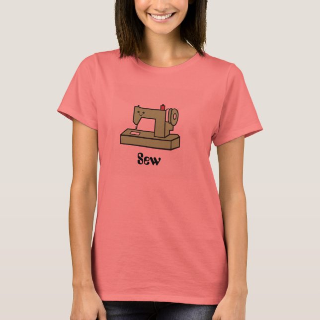 Kawaii Sewing Machine T- Shirt (Front)