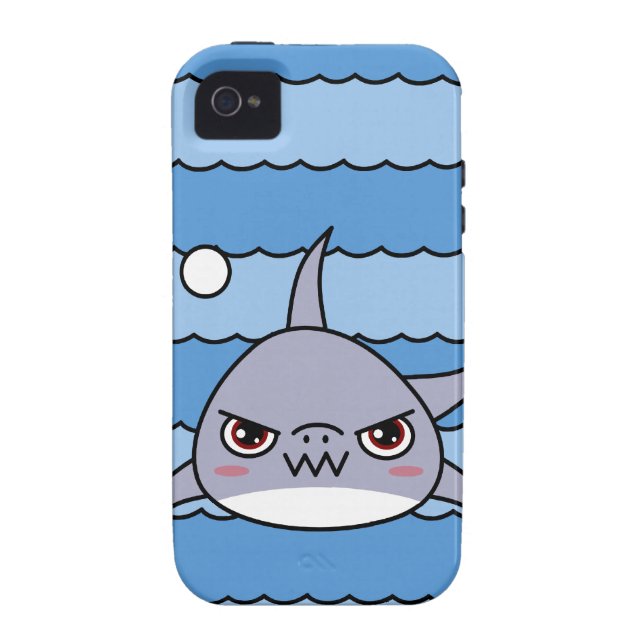 Kawaii Shark Case-Mate iPhone Case (Back)