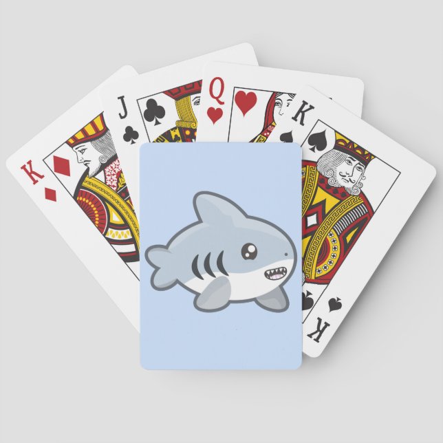 Kawaii Shark Playing Cards (Back)