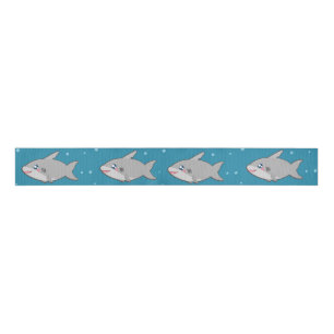 kawaii shark ribbon grosgrain ribbon