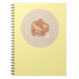 Kawaii Shiba Inu Bananas Pancakes Notebook
