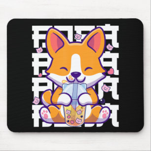 Kawaii Shiba Inu Dog Bubble Tea Boba Anime Gifts G Mouse Mat