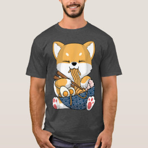 Kawaii Shiba Inu Dog Ramen Japan Corgi  T-Shirt