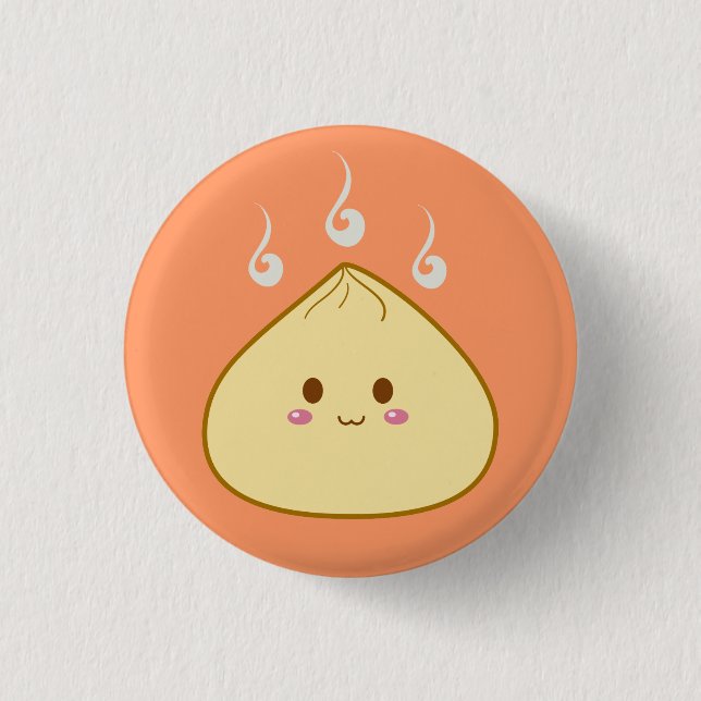 Kawaii "SioPao" Meatbun 3 Cm Round Badge (Front)