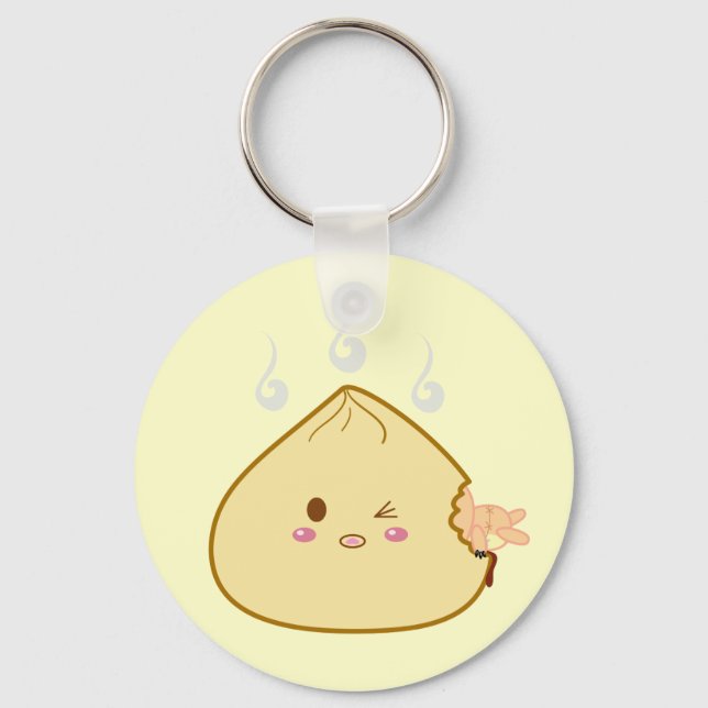 Kawaii "SioPao" Meatbun Attack Key Ring (Front)