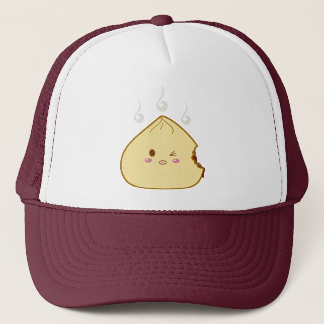 Kawaii "SioPao" Meatbun Bitemark Trucker Hat (Front)