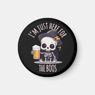 Kawaii Skeleton Halloween Oktoberfest Magnet