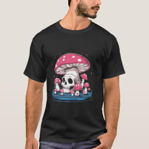 Kawaii Skull skeleton mushroom pastel goth Cottage T-Shirt