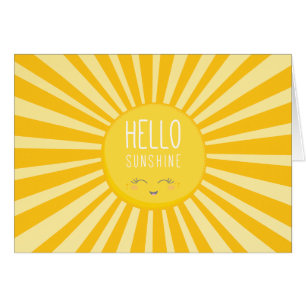 KAWAII SKY bright bold yellow smiling sun sunshine