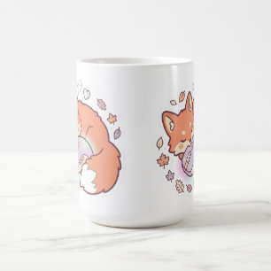 Kawaii Sleeping Gaming Fox Mug