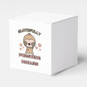 Kawaii Sloth Animal Pun Favour Box