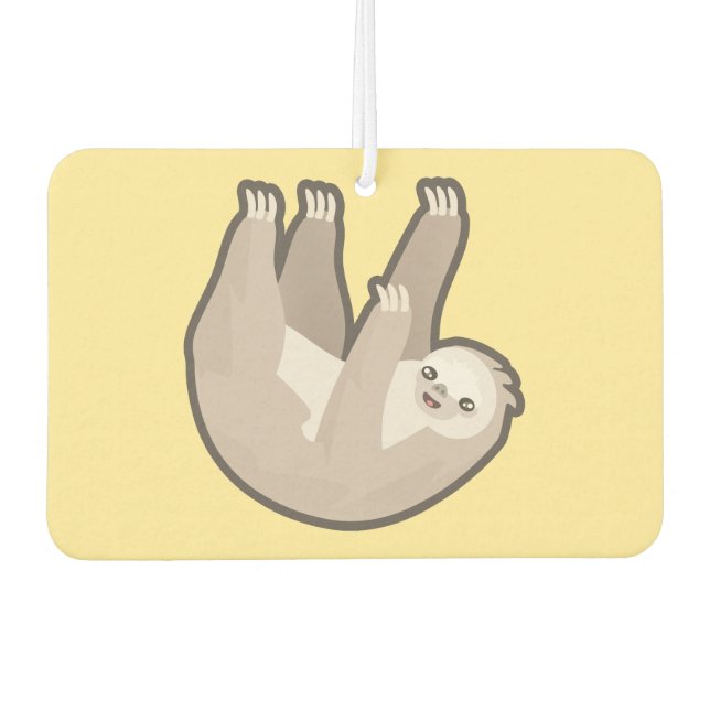 Kawaii Sloth Car Air Freshener (Front)