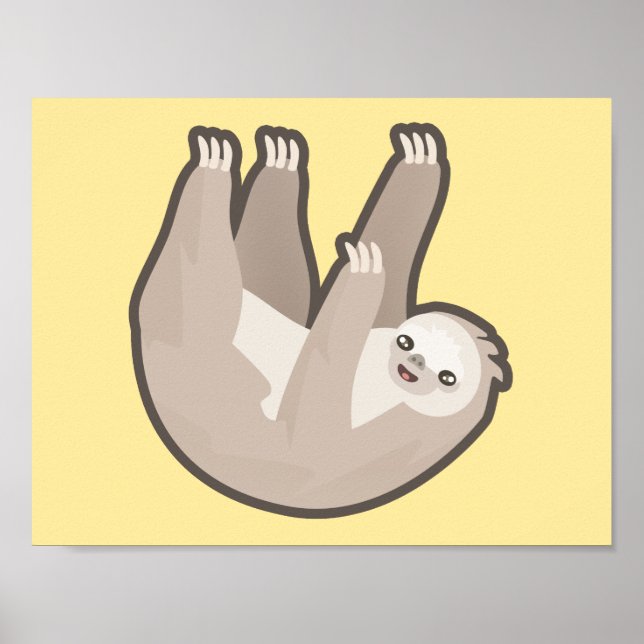 Kawaii Sloth Poster (Front)