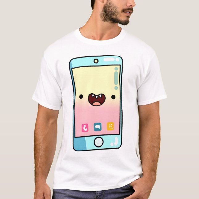 Kawaii Smartphone T-Shirt (Front)