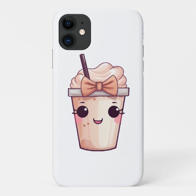 Kawaii Smiling Frappe Case-Mate iPhone Case (Back)