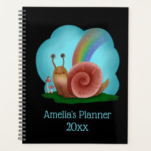 Kawaii Snail Cute Personalized  Planner