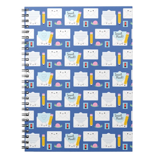 Kawaii Snail Mail Notebook (Front)