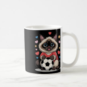 Kawaii Soccer Cat Just Girl Who Loves Birman Winni Coffee Mug