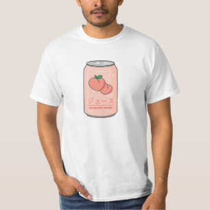 Kawaii Soft Drink Aesthetics Japanese Peach Juice T-Shirt