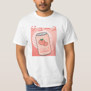 Kawaii Soft Drink Aesthetics Japanese Peach Juice T-Shirt