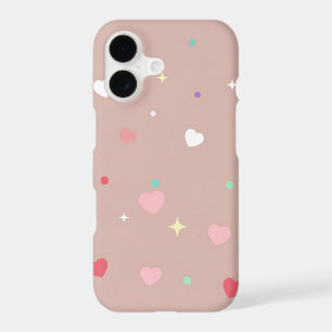 Kawaii Soft Hearts & Sparkles Seamless Phone Case