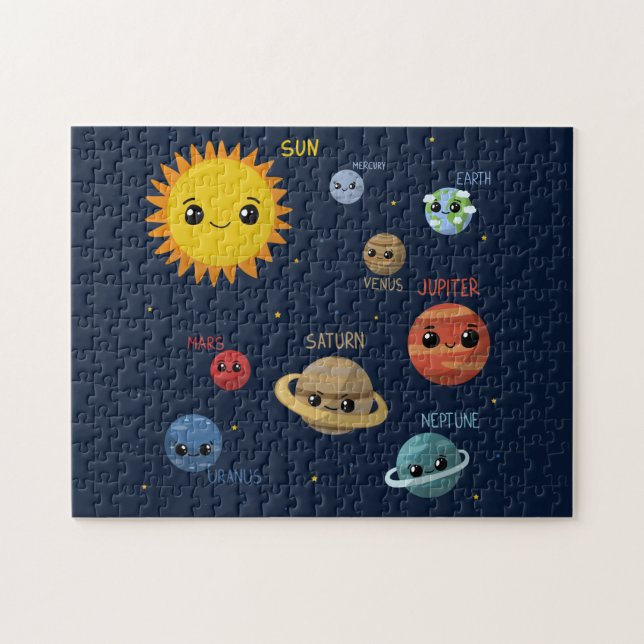 Kawaii Solar System Jigsaw Puzzle (Horizontal)