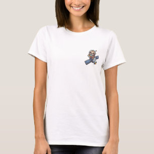 Kawaii Space Sloth Astronaut Drinking Bubble Tea T-Shirt