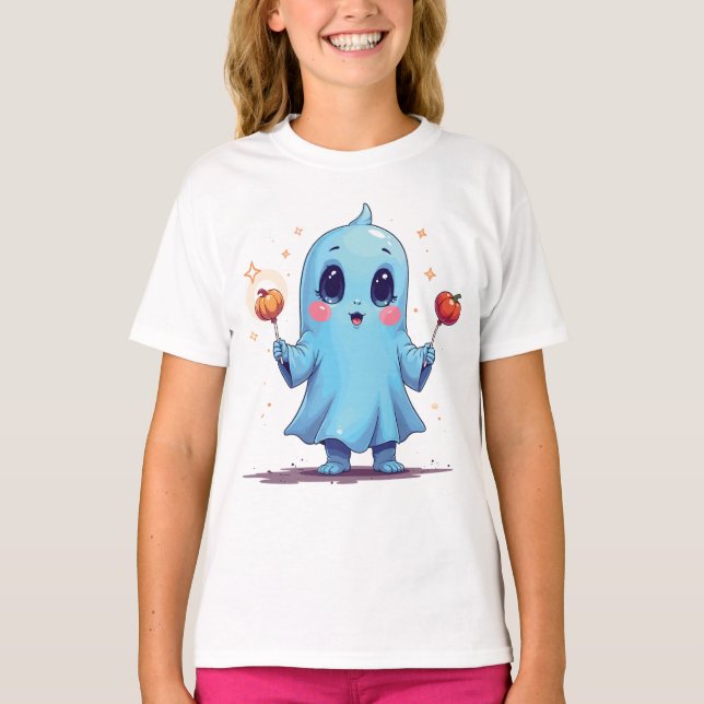 Kawaii Spirit with Kürbis-Lollis T-Shirt (Front)