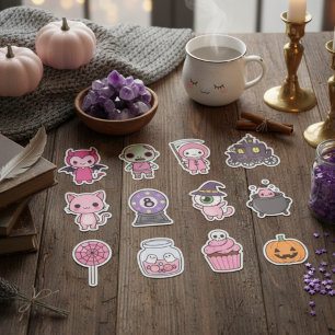 Kawaii Spooky Carriage Sticker Pack