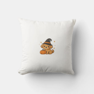Kawaii Spooky Season Dog � Halloween Pup Classic T Cushion