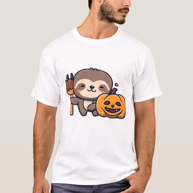 kawaii spooky sloth Classic T-Shirt (Front)