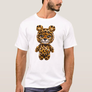 Kawaii Spotted Leopard Cute Safari Kids Shirt
