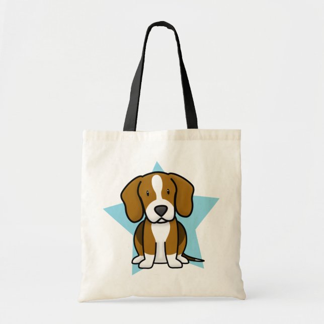 Kawaii Star Beagle Tote Bag (Front)