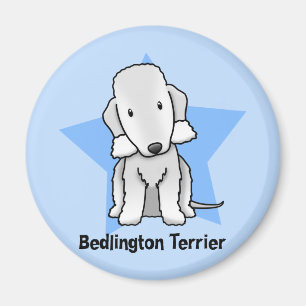 Kawaii Star Bedlington Terrier Magnet