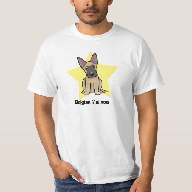 Kawaii Star Belgian Malinois T-Shirt (Front)