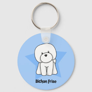 Kawaii Star Bichon Frise Key Ring