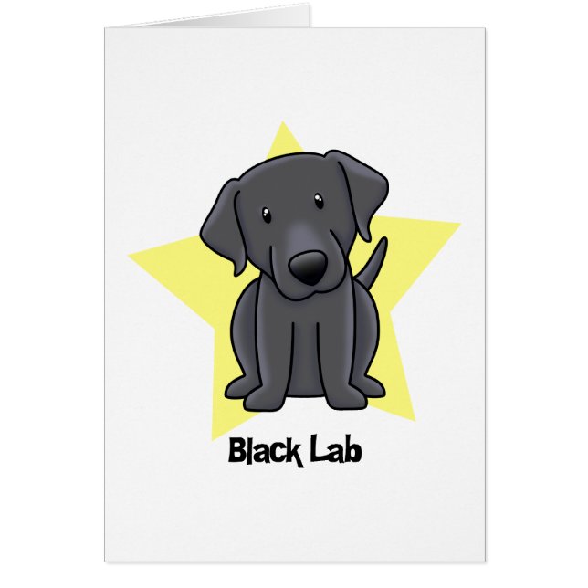 Kawaii Star Black Lab (Front)