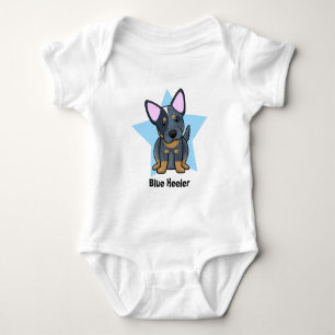 Kawaii Star Blue Heeler Baby Creeper