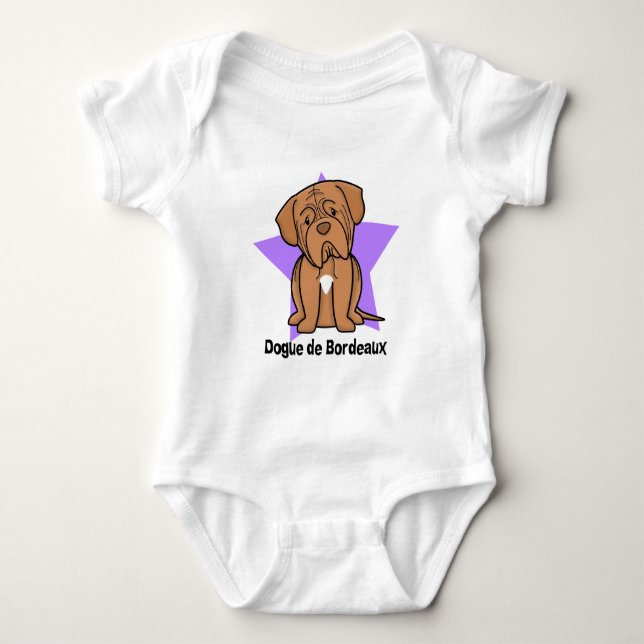 Kawaii Star Dogue de Bordeaux Baby Creeper (Front)