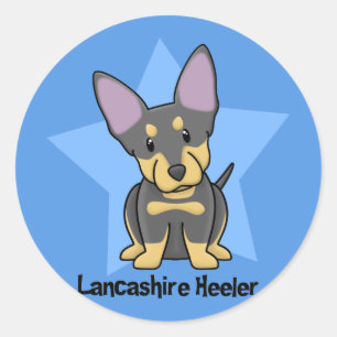 Kawaii Star Lancashire Heeler Classic Round Sticker