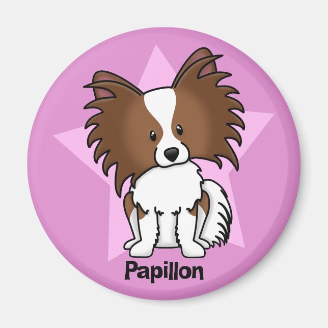 Kawaii Star Papillon Magnet (Front)
