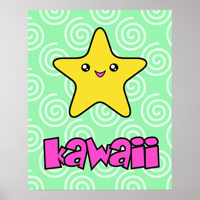 Kawaii Star Poster (Front)
